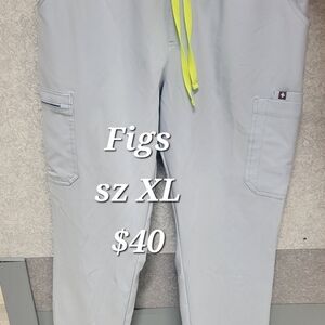 COPY - Figs Sky Blue with Neon Drawstring